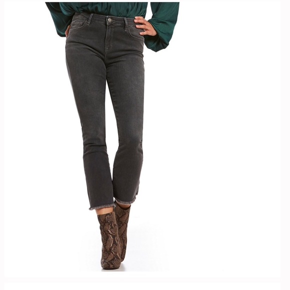 Free People Straight Frayed Hem Crop Jean - Picture 2 of 7